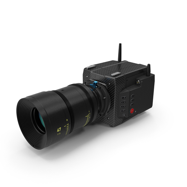 Digital Cinema Camera With Lens PNG & PSD Images