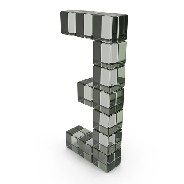Number: Digital Digit 3 Glass PNG & PSD Images Number: Digital Digit 3 Glass PNG & PSD Images