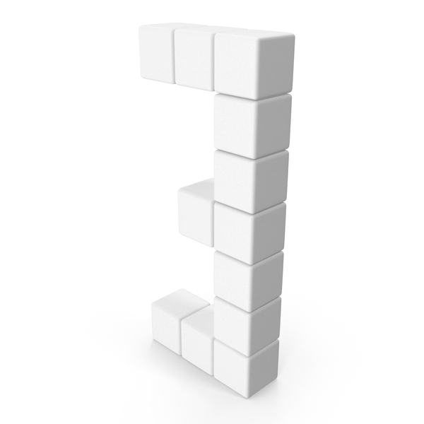 Number: Digital Digit 3 White PNG & PSD Images Number: Digital Digit 3 White PNG & PSD Images