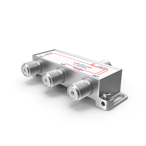 Coaxial: Digital Signal 3 Way Coax Cable Splitter PNG & PSD Images Coaxial: Digital Signal 3 Way Coax Cable Splitter PNG & PSD Images