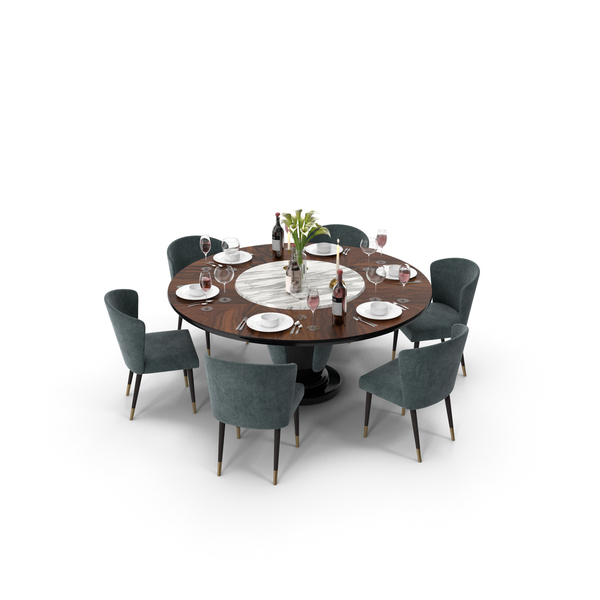 Room: Dining Set 02 PNG & PSD Images