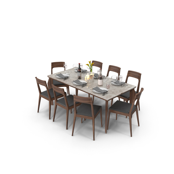 Room Set: Dining Table With Chairs PNG & PSD Images Room Set: Dining Table With Chairs PNG & PSD Images
