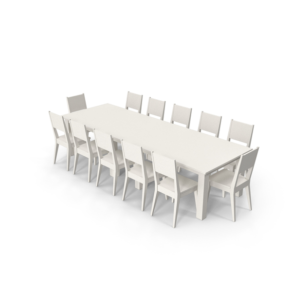 Dining Room: Dinning Table Set with 12 Seating Arrangement PNG & PSD Images