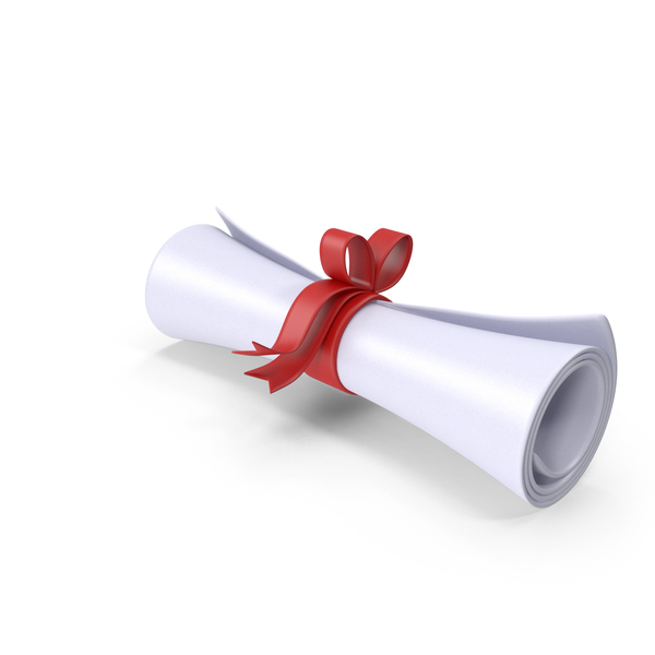 Diploma Scroll Cartoon PNG & PSD Images