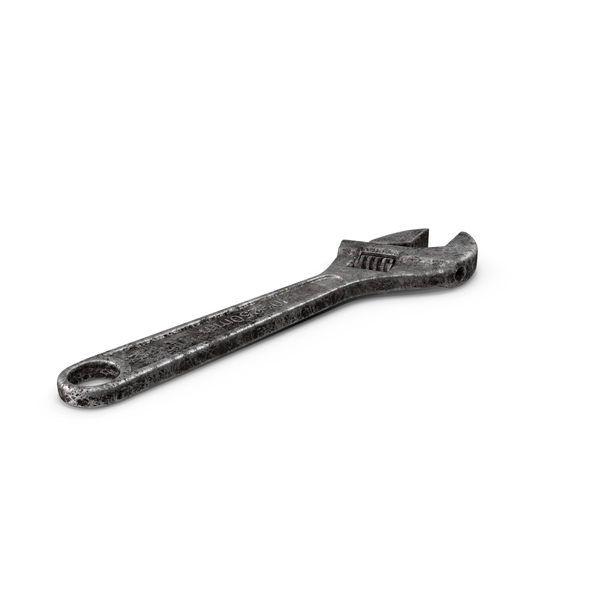 Dirty Adjustable Wrench PNG & PSD Images