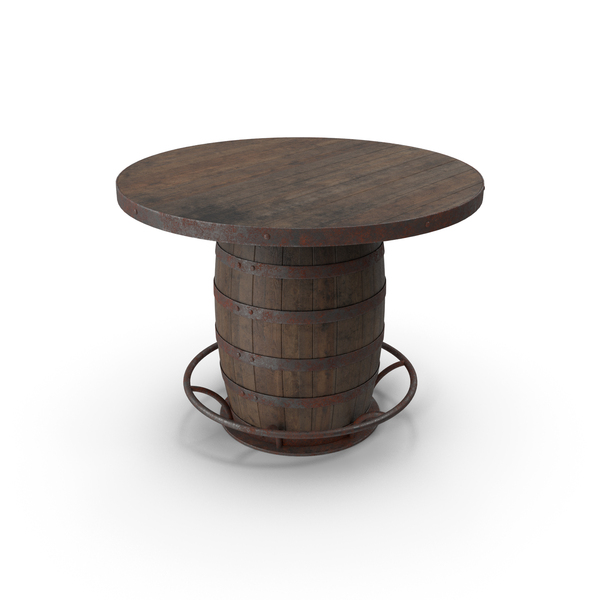 Dirty Barrel Pub Table PNG & PSD Images