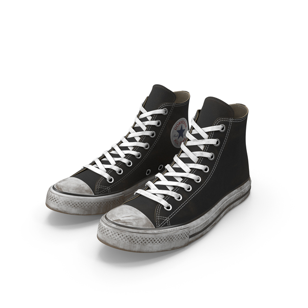 Dirty Converse All Star Black Sneakers PNG & PSD Images Dirty Converse All Star Black Sneakers PNG & PSD Images