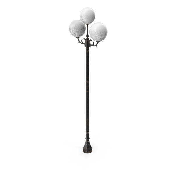 Dirty Triple Globe Street Light PNG & PSD Images Dirty Triple Globe Street Light PNG & PSD Images