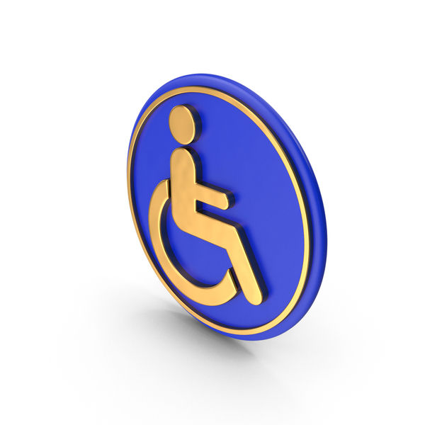 Handicap Sign: Disabled Icon PNG & PSD Images