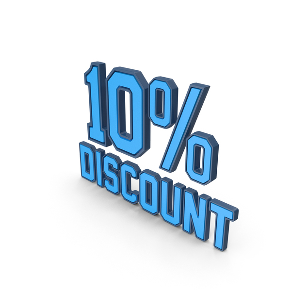 Number: Discount Percentage Blue 010 PNG & PSD Images