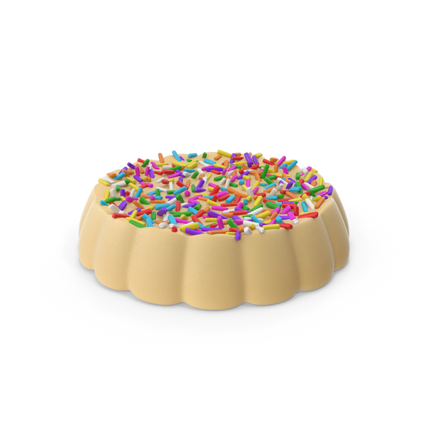 Disk White Chocolate With Colored Pops PNG & PSD Images