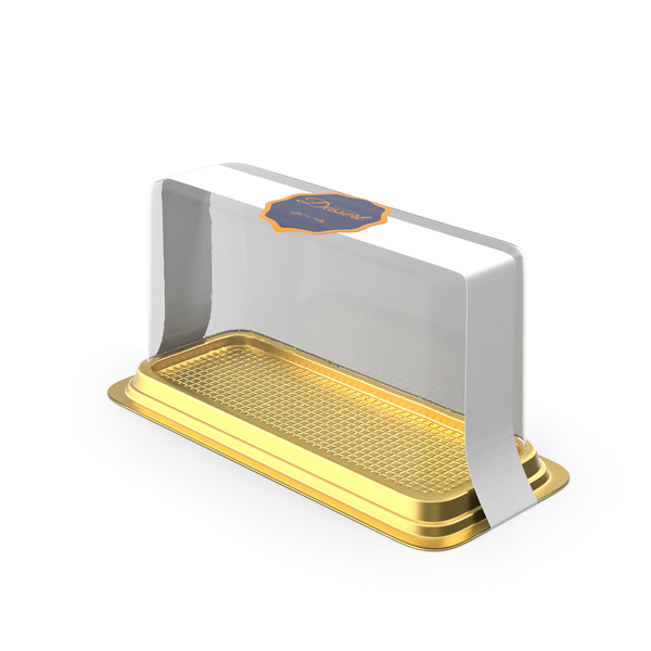 Plastic Food Container: Disposable Cake Packaging Rectangular Gold PNG & PSD Images Plastic Food Container: Disposable Cake Packaging Rectangular Gold PNG & PSD Images