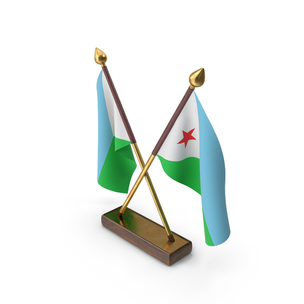 Djibouti Cloth Two Flags Stand PNG Images & PSDs for Download ...