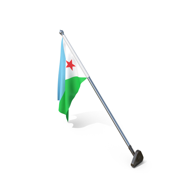 Djibouti Cloth Wall Mount Flag Stand PNG & PSD Images Djibouti Cloth Wall Mount Flag Stand PNG & PSD Images