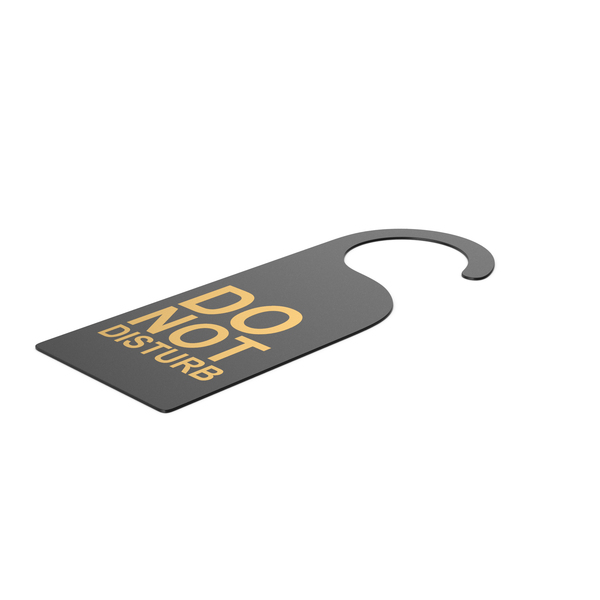 Do Not Disturb Hotel Room Door Tag PNG & PSD Images