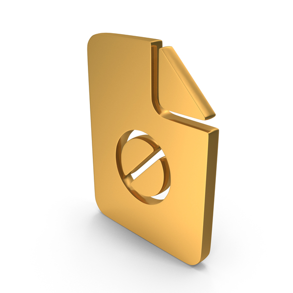 Document Disable Ban File Icon Gold PNG Images & PSDs for Download ...