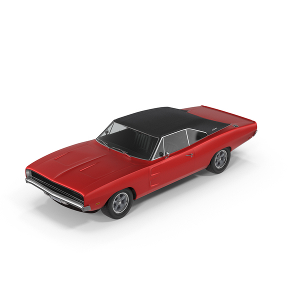 Muscle Car: Dodge Charger RT Red PNG & PSD Images Muscle Car: Dodge Charger RT Red PNG & PSD Images