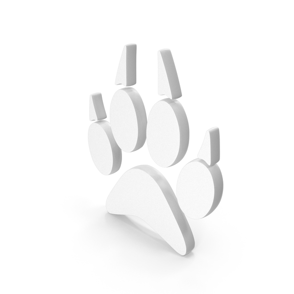Logo: Dog And Cat Paw Prints With Nails White PNG & PSD Images Logo: Dog And Cat Paw Prints With Nails White PNG & PSD Images