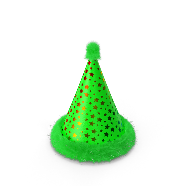 Party: Dog Birthday Hat Green with Fur PNG & PSD Images Party: Dog Birthday Hat Green with Fur PNG & PSD Images