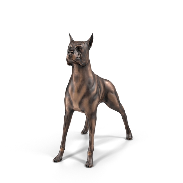 狗雕像PNG和PSD图像