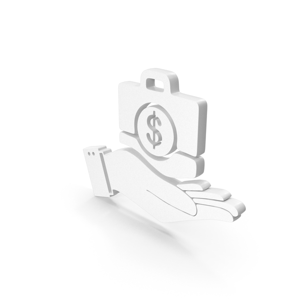 Logo: Dollar Briefcase Care Money Hand White PNG & PSD Images Logo: Dollar Briefcase Care Money Hand White PNG & PSD Images