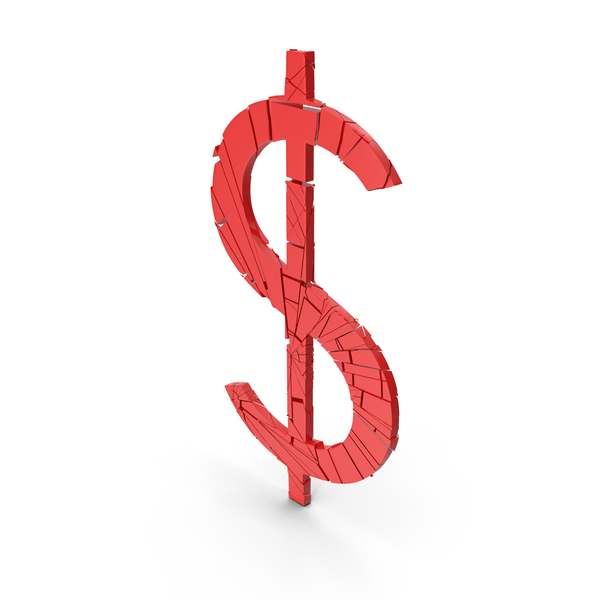 Sign: Dollar Cracked Red PNG & PSD Images Sign: Dollar Cracked Red PNG & PSD Images