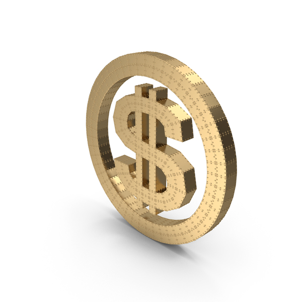 Sign: Dollar Gold with Rivets PNG & PSD Images Sign: Dollar Gold with Rivets PNG & PSD Images