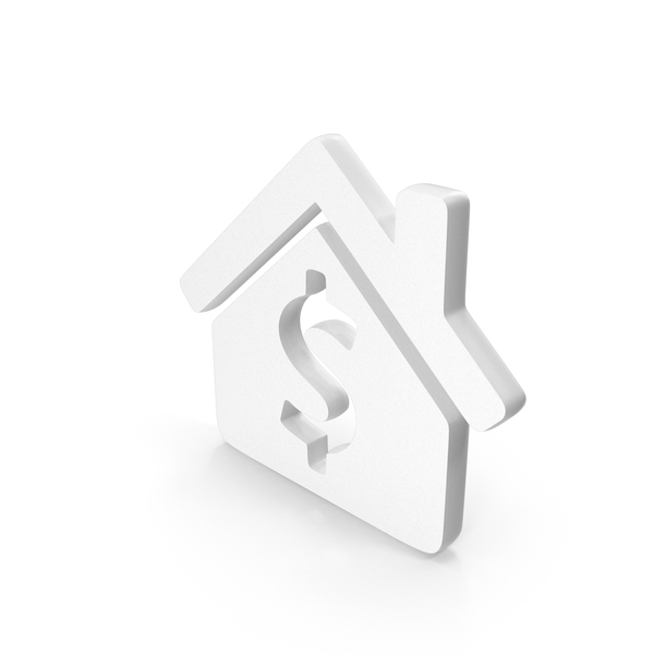 Logo: Dollar Home Icon White PNG & PSD Images