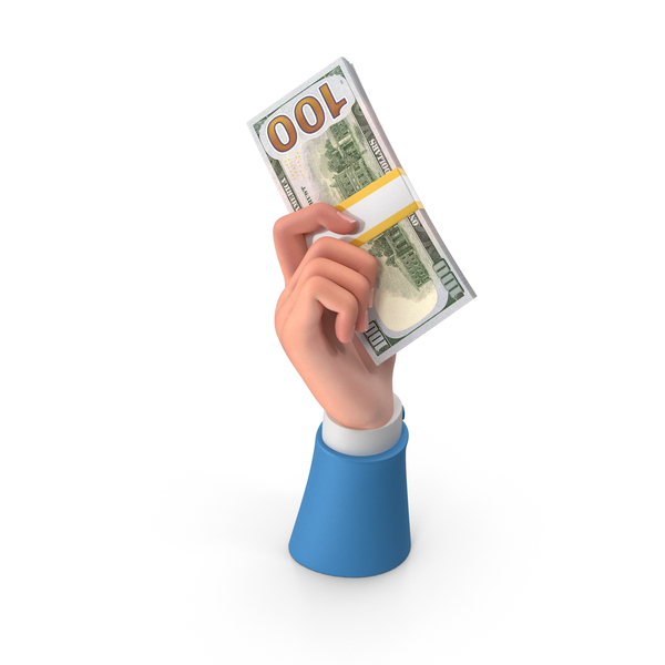 Sign: Dollar Lot Holding Right Hand PNG & PSD Images
