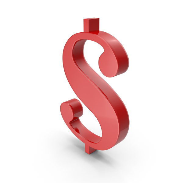 Dollar Sign Red PNG & PSD Images
