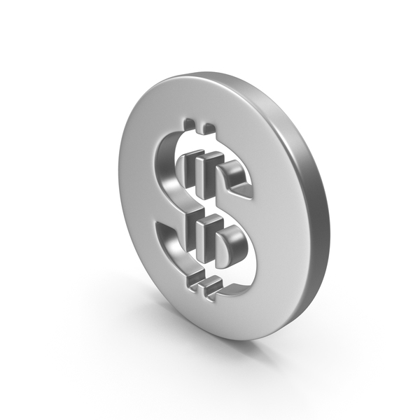 Sign: Dollar Steel or Silver PNG & PSD Images Sign: Dollar Steel or Silver PNG & PSD Images
