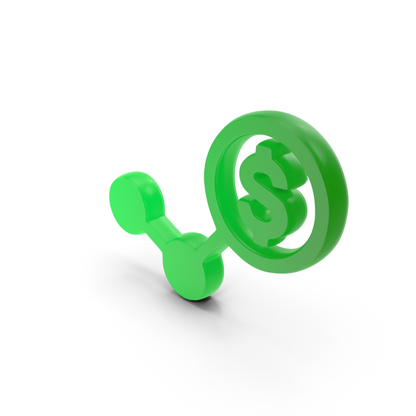 Symbols: Dollar Trends Symbol Glowing PNG & PSD Images