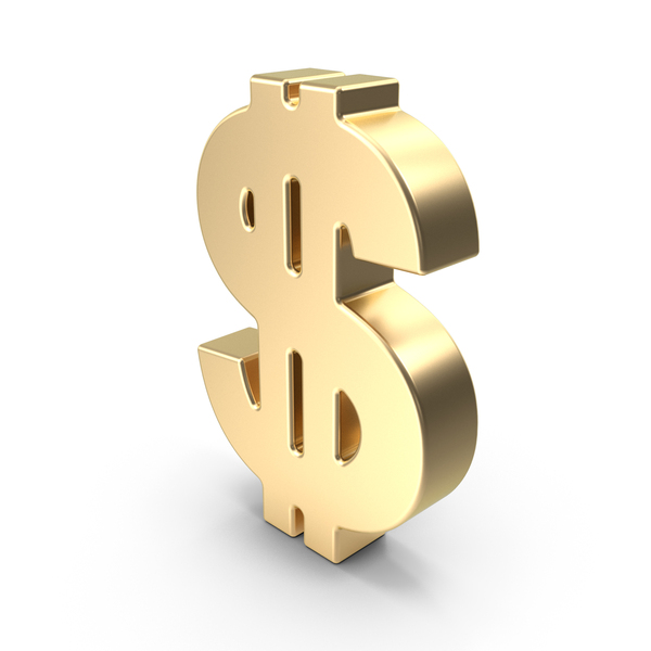 Type 2: Dollar Sign Gold PNG & PSD Images