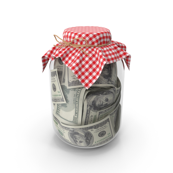 Cash Box: Dollars In Large Storage Jar PNG & PSD Images Cash Box: Dollars In Large Storage Jar PNG & PSD Images