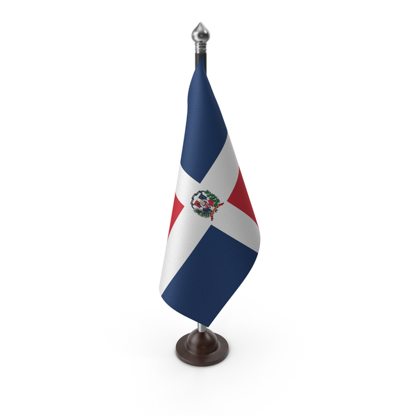 Dominican Republic Cloth Flag Stand PNG & PSD Images
