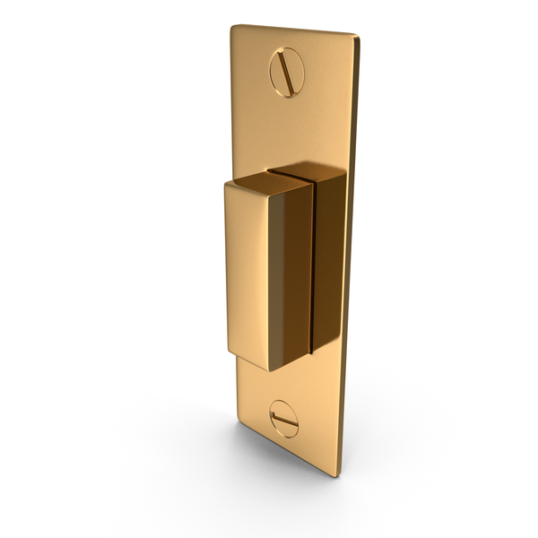 Door Lock Latch Golden With Screwhead PNG & PSD Images Door Lock Latch Golden With Screwhead PNG & PSD Images
