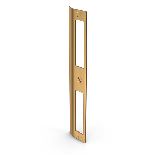 Deadbolt: Door Lock Strike Plate Golden With Screwhead PNG & PSD Images Deadbolt: Door Lock Strike Plate Golden With Screwhead PNG & PSD Images