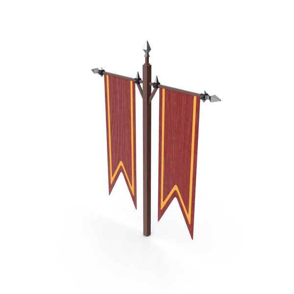 Flag: Double Banner Serrated Red PNG & PSD Images Flag: Double Banner Serrated Red PNG & PSD Images