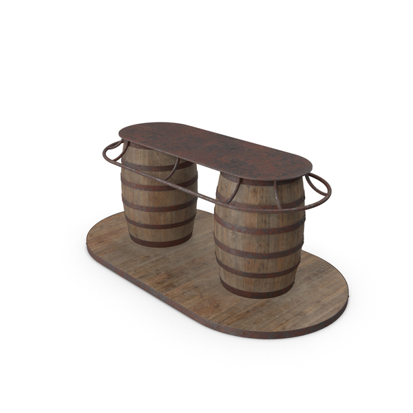 Double Barrel Pub Table Dirty Posed PNG & PSD Images Double Barrel Pub Table Dirty Posed PNG & PSD Images