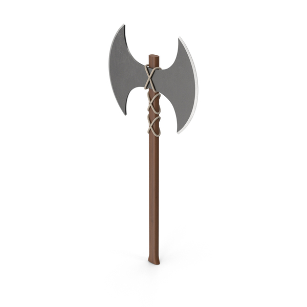 Double Blade Battle Axe Dark Wood PNG & PSD Images Double Blade Battle Axe Dark Wood PNG & PSD Images