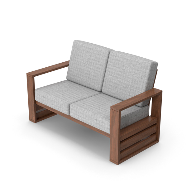 Sofa: Double Chair Dark Wood PNG & PSD Images Sofa: Double Chair Dark Wood PNG & PSD Images