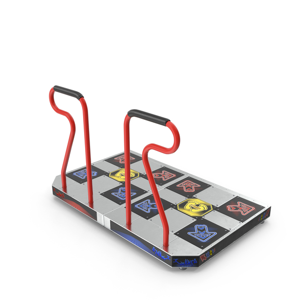 Arcade Games: Double Dance Pad with Handlebars PNG & PSD Images