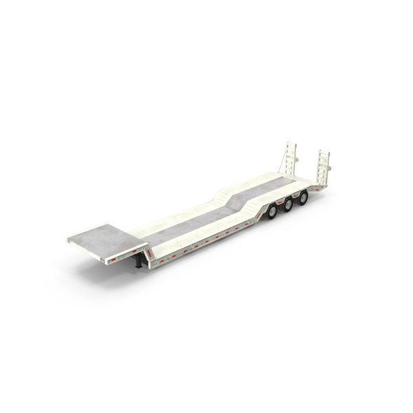 Flatbed: Double Drop Lowboy Tri Axle Trailer PNG & PSD Images Flatbed: Double Drop Lowboy Tri Axle Trailer PNG & PSD Images
