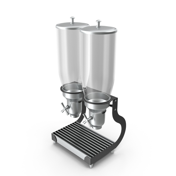 Double Food Dispenser With Metal Base PNG & PSD Images