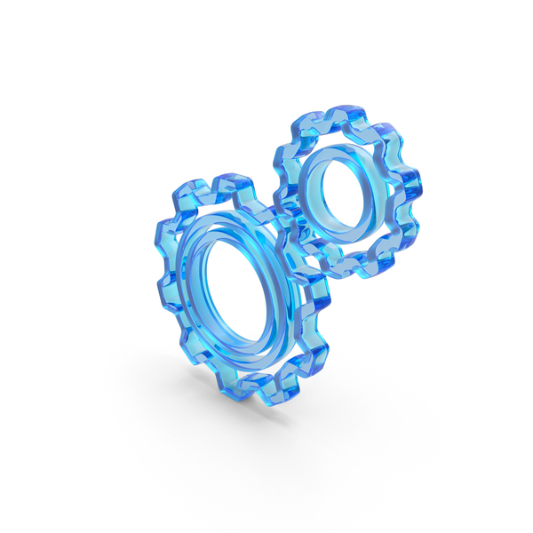 Double Gear Setting Icon Glass PNG Images & PSDs for Download ...