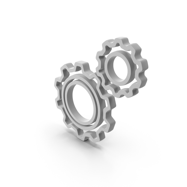 Double Gear Setting Icon Silver PNG & PSD Images Double Gear Setting Icon Silver PNG & PSD Images