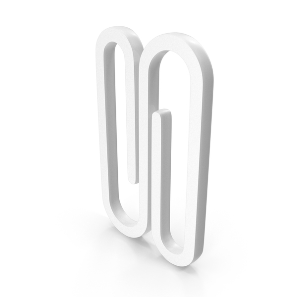 Double Paper Clip Icon White PNG Images & PSDs for Download ...