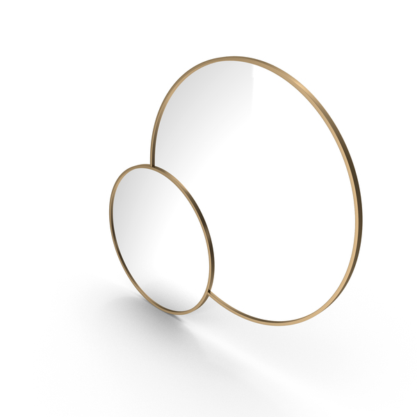 Double Round Mirror In A Metal Frame PNG & PSD Images Double Round Mirror In A Metal Frame PNG & PSD Images