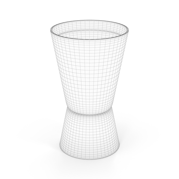 Food Container: Double Sided Jigger Wireframe PNG & PSD Images Food Container: Double Sided Jigger Wireframe PNG & PSD Images