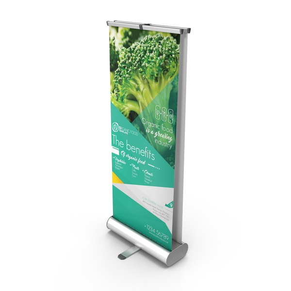 Double Sided Roller Banner PNG & PSD Images